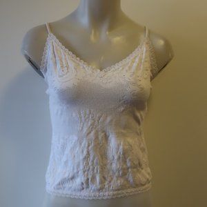SUGGEST WHITE LACE TANK TOP CAMI 2 * SIZE: